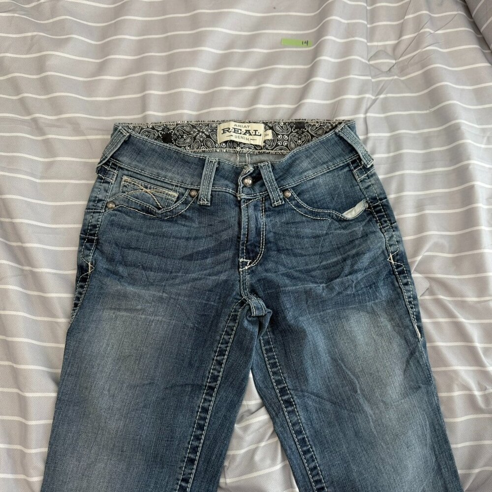 Ariat Jeans Women's 26R  Boot cut Mid Rise REAL DENIM